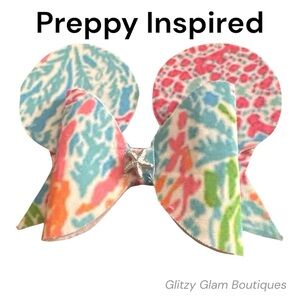 Glitzy Glam Boutiques Preppy Inspired Multicolor Bow Hair Clip